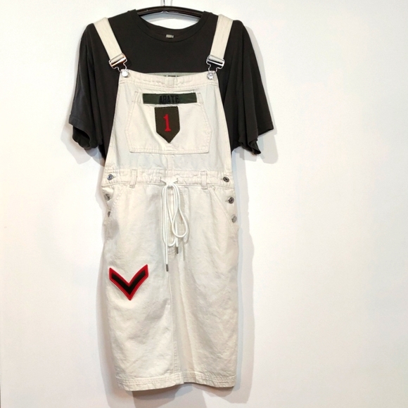 Jumper Gap Denim Dress Overalls Coveralls size Med Pockets Adjustable straps - Picture 2 of 16